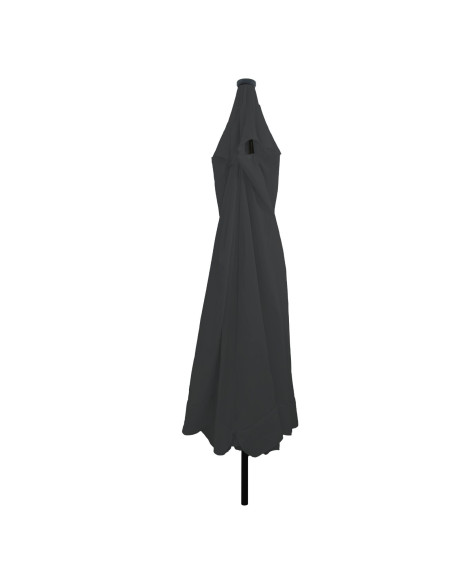 Parasol da Giardino  con Luci a LED ø395x245 cm Antracite