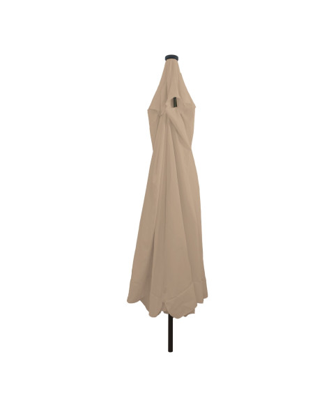 Parasol da giardino  con luci LED ø395x245 cm Tortora