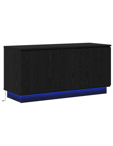 Mobile TV Rovere Nero 100 x 38 x 49 cm Legno multistrato