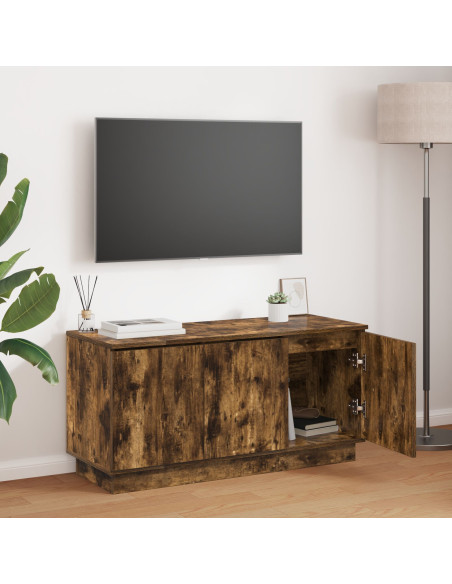 Mobile TV Rovere fumé 100 x 38 x 49 cm Legno multistrato