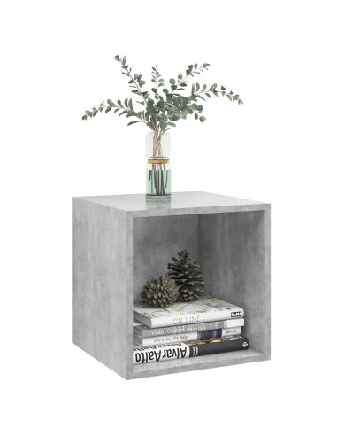Mobili a Muro 2pz Grigio Cemento 37x37x37 cm Legno Multistrato