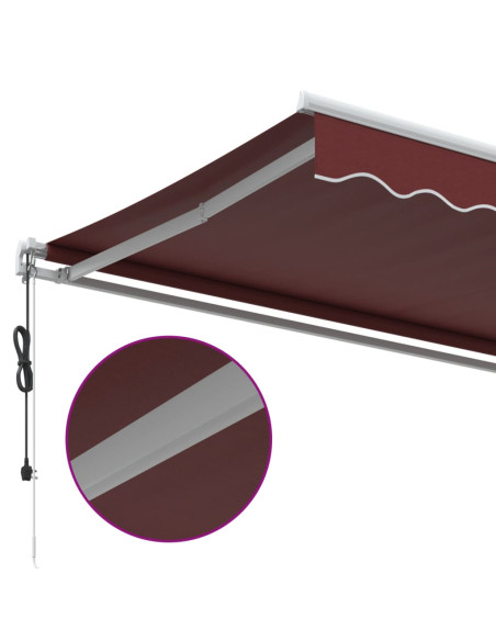 Tenda da Sole Retrattile Automatica Bordò 300x250 cm