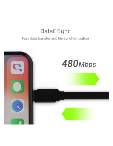 CABLE LIGHTNING FLATCABLE 25CM