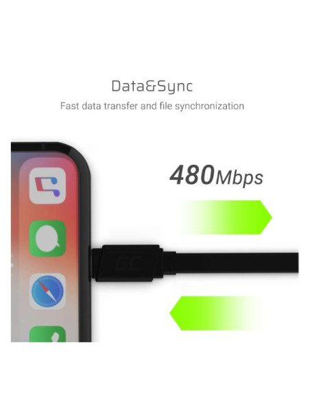 CABLE LIGHTNING FLATCABLE 25CM