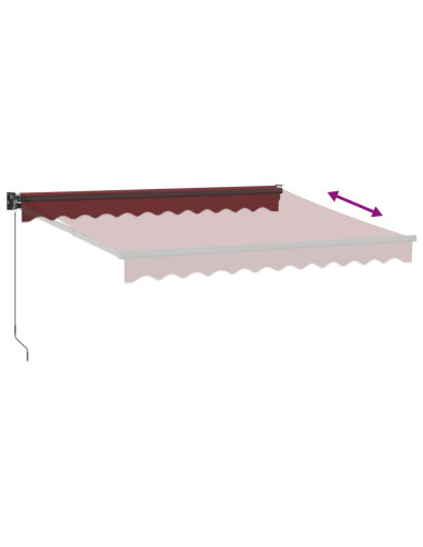 Tenda da Sole Retrattile Manuale Bordò 300x250 cm
