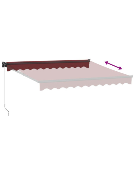 Tenda da Sole Retrattile Manuale Bordò 300x250 cm