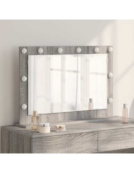 Specchio da Toeletta  Grigio Sonoma Legno truciolato 80 x 55 x 18 cm
