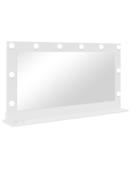 Specchio da toeletta  Bianco MDF, Vetro 100 x 55 x 18 cm