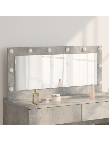 Specchio da trucco  Grigio cemento Cemento, vetro Grande Specchio