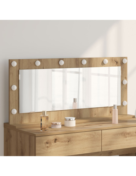 Specchio da Toeletta  Rovere Artigianale Legno 100 x 45 x 18 cm