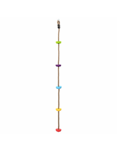 Corda da Arrampicata per Bambini con Piattaforme - 200 cm