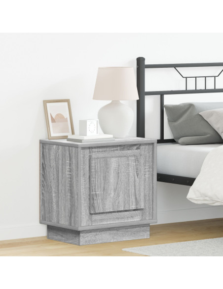 Comodini Set di 2 Grigio Sonoma Legno ingegnerizzato