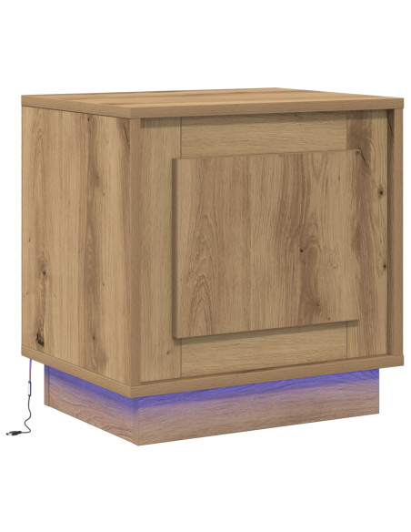 Tavoli da Notte  Rovere Artigianale Legno Ingegnerizzato