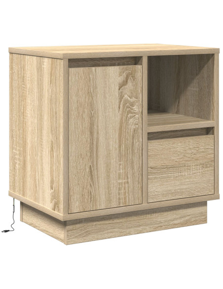 Rovere Sonoma Legno ingegnerizzato Medio Comodino Rettangolare