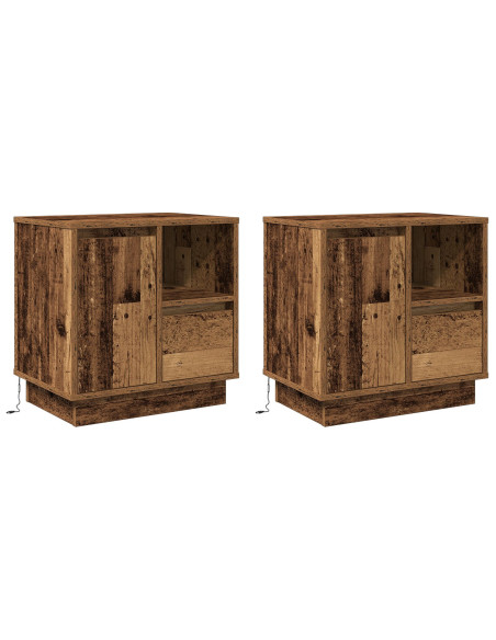 Legno Vecchio Legno Ingegnerizzato Medio Comodino Rettangolare