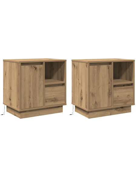 Rovere artigianale Legno ingegnerizzato Media Comodino