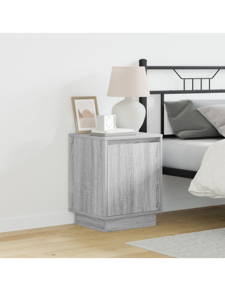 Comodini Set di 2 Grigio sonoma Legno ingegnerizzato