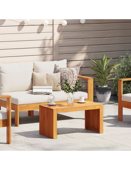 Tavolino da caffè  70x35x35 cm Legno Massello Acacia
