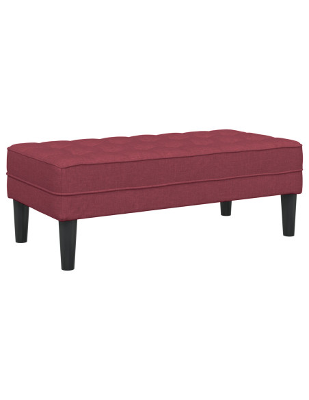 panchina  Rosso 113x57x39 cm Tappezzeria