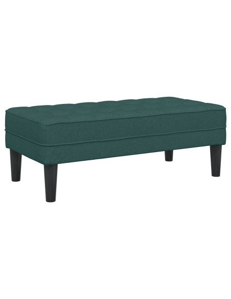 panchina  verde scuro 113x57x39 cm in tessuto