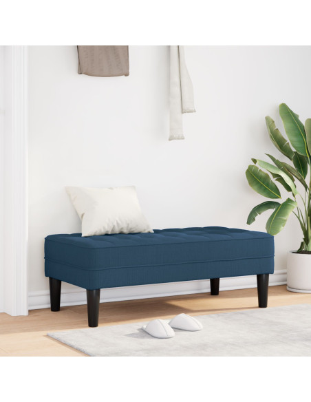 Panchina  Blu 113x57x39 cm in Tessuto