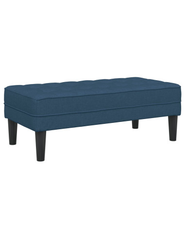 panchina con cuscino Blu 113 x 57 x 39 cm Tessuto