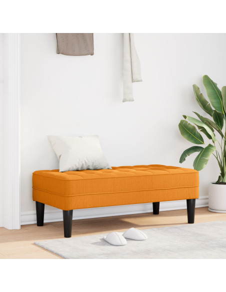 panchina  gialla scura 113x57x39 cm in tessuto