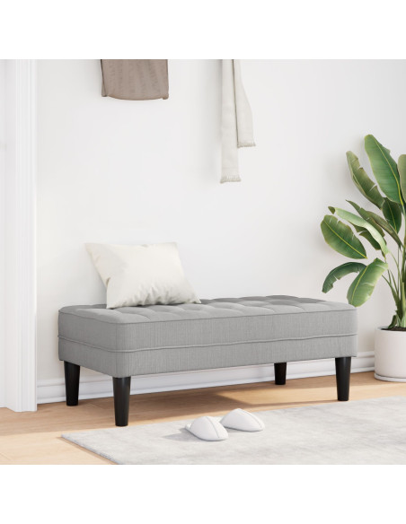 Panca  Grigio Nuvola 113x57x39 cm Tessuto