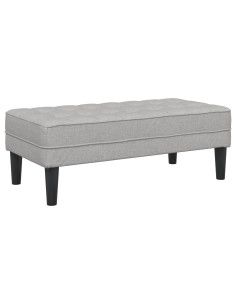 panchina con cuscino Grigio Nuvola 113 x 57 x 39 cm Tessuto