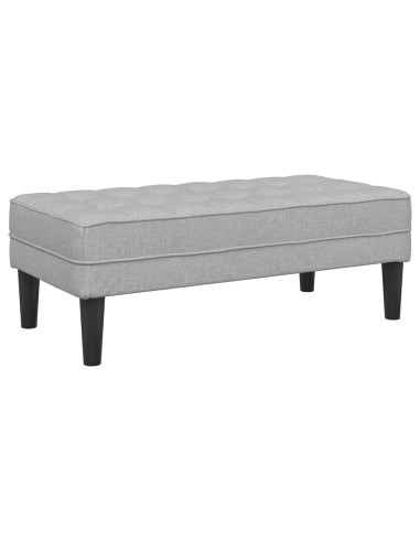 panchina con cuscino Grigio Nuvola 113 x 57 x 39 cm Tessuto