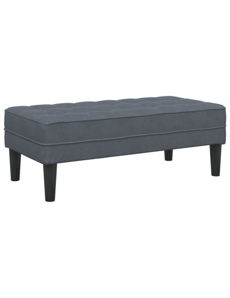 Grigio scuro Legno Medio Durevole Panchina Imbottita