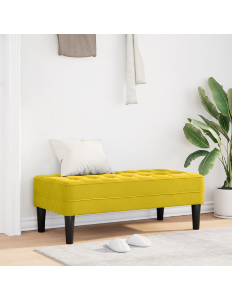Panchine giallo 100% poliestere con gambe in compensato