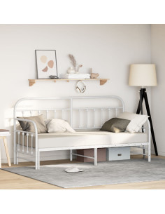 Struttura per letto di giorno Bianco 75 x 190 cm