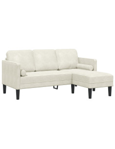 Set di divani con cuscino Crema Poliestere