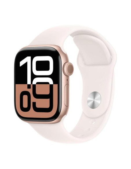 APPLE WATCH SERIE 10 GPS + CELLULAR CASSA 42MM ROSE GOLD-SPORT LIGHT BLUSH S/M TIM