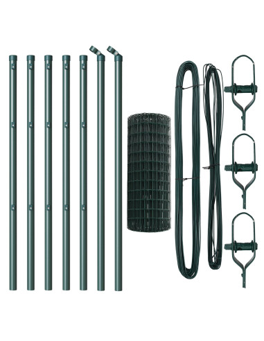 Recinzione con Posto Verde 0,8 x 10 m Acciaio