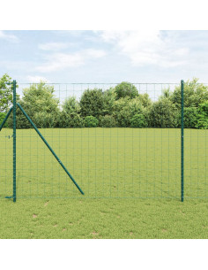 Recinzione con Posto Verde 1,5 x 10 m Acciaio