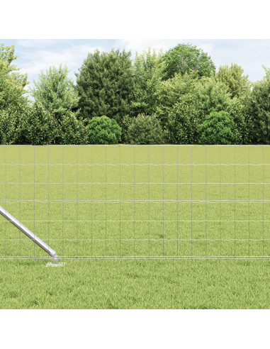 Recinzione con Posto Argento 0,4 x 25 m Acciaio