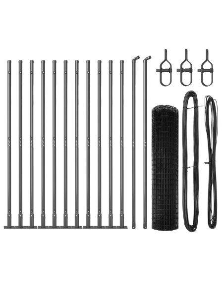 Recinzione Euro  Set di 2 Grigio Acciaio 25 x 1,2 m Durevole