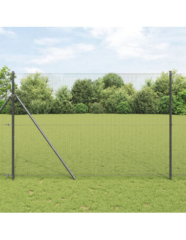 Palo della recinzione Grigio 25 x 1,5 m (19 x 19 mm rete)