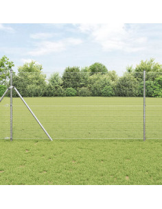 Recinzione in Rete Saldato Argento 1.2 x 10 m
