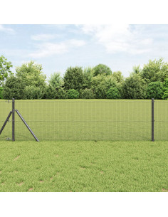 Recinzione in Rete Saldato Grigio 0.6 x 10 m