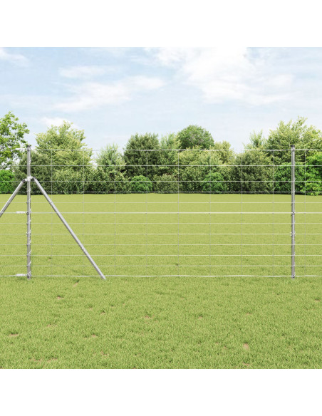 Recinzione da Campo  1.2x25 m Acciaio Zincato