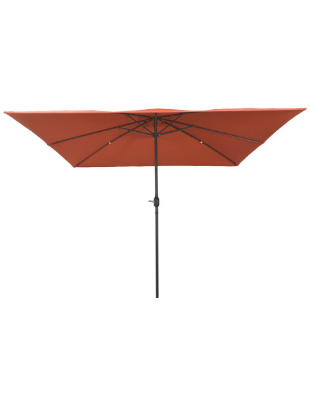 Parasol da giardino quadrato  295x245 cm Terracotta