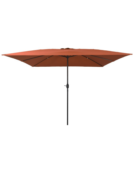 Parasol da giardino quadrato  295x245 cm Terracotta