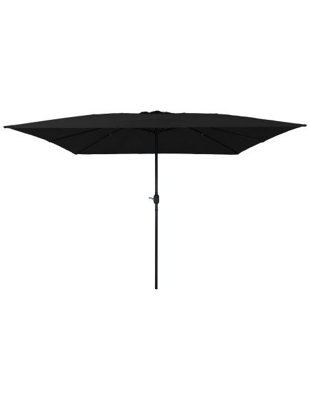 Ombrellone da Giardino Quadrato 295x245 cm Nero