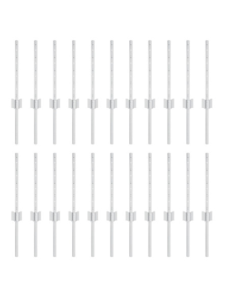 Pali per recinzione  22 pcs U-Channel Argento 80 cm Acciaio