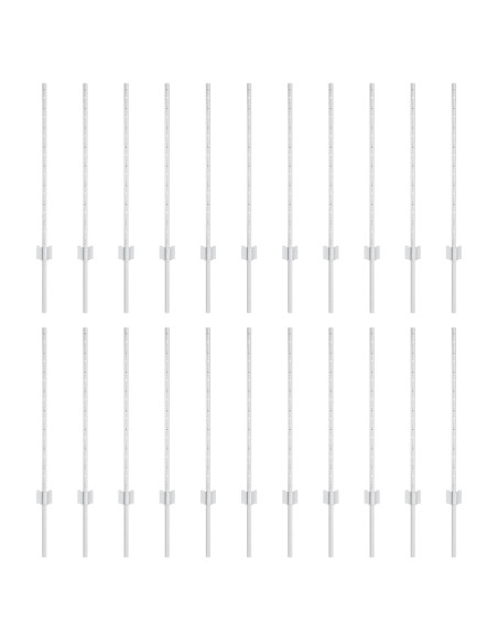 Pali per Recinzione  22 pezzi U-Channel Argento 120 cm Acciaio