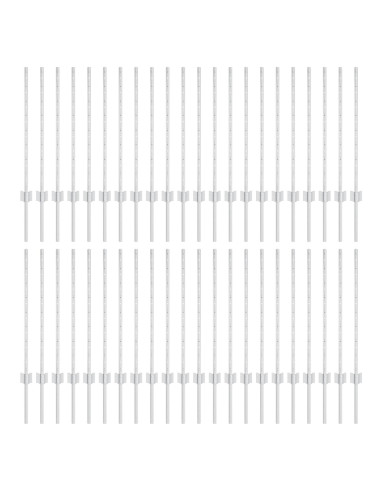 Palo della recinzione 44 pcs Argento 120 cm Acciaio