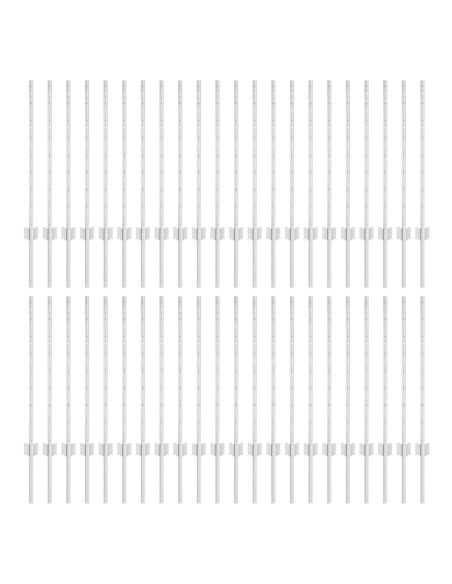 Palo della recinzione 44 pcs Argento 120 cm Acciaio